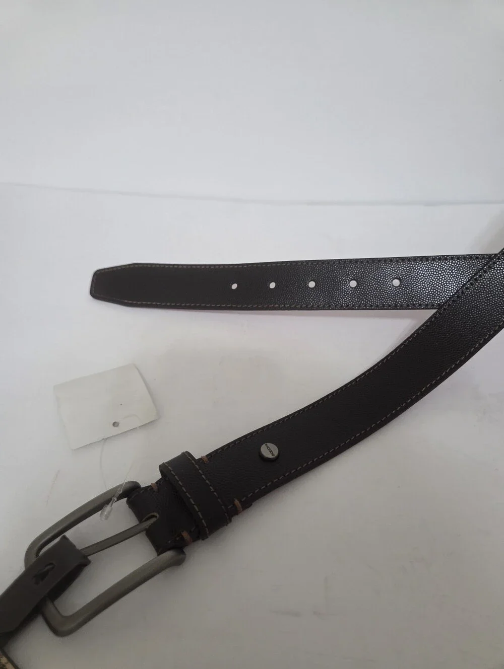Boconi Mens Brown Leather Belt Size 42 NWT
